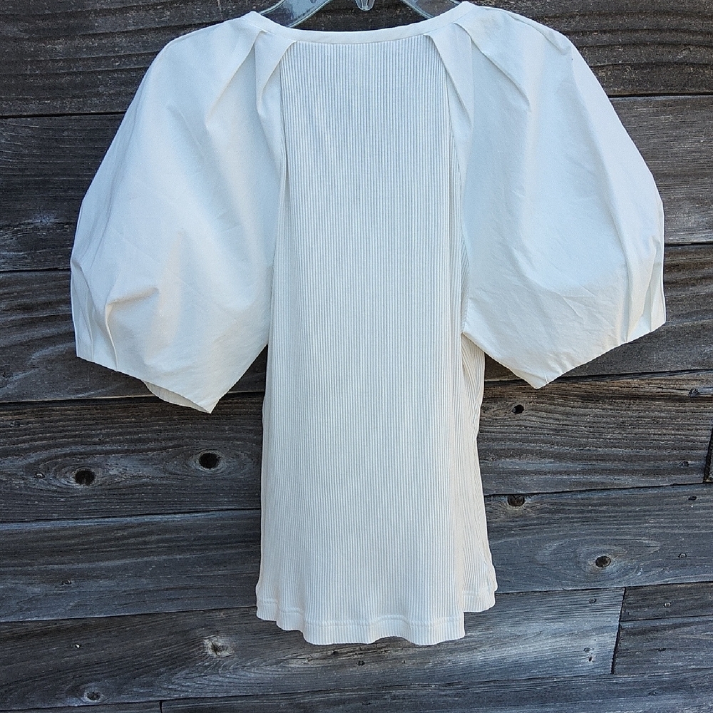 10 Crosby Derek Lam White Blouse Size Medium - Picture 7 of 9
